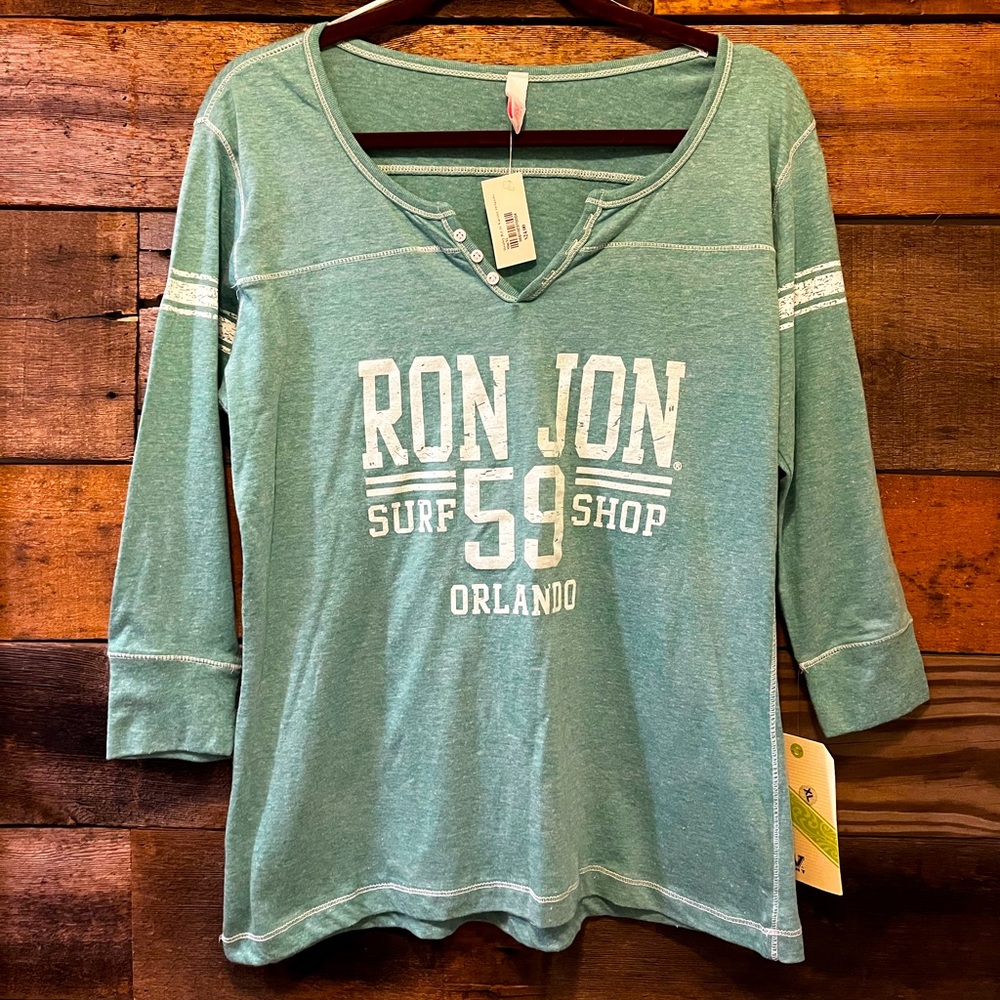 Ron Jon’s Tee NWT | Women’s XL Mint Green | MV Sport